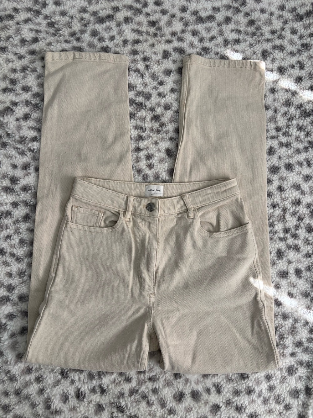 Wilfred Straight-Leg Cream Jeans